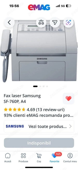 vand imprimanta laser SAMSUNG SF-760P, A4 - imagine 6