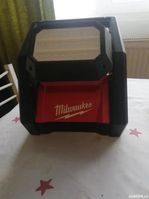 Proiector lumina pe acumulator și curent - imagine 2