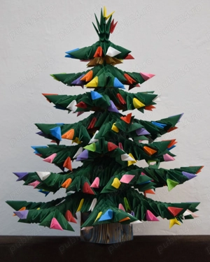 Brazi de Craciun origami 3D - imagine 5