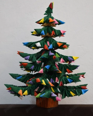 Brazi de Craciun origami 3D - imagine 2