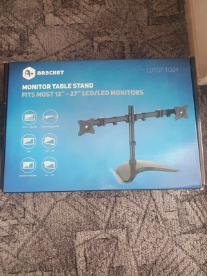 Suport birou 2 monitoare A+ SML224, 13''-27'', negru + Garantie 6 luni