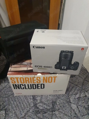 Canon EOS 4000D +Obiectiv EF-S 18-55mm F 3.5-5.6 III+Geanta +Card 16Gb - imagine 3