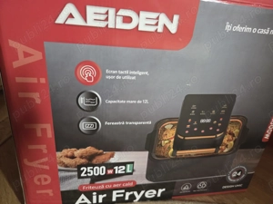 Vand airfryer friteuza, folosit doar o data, 2500 W, 12L. Dispozitiv electric de mare putere. - imagine 2