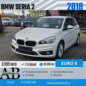 BMW Seria 2 Active Tourer 2.0 Diesel | Manuala | 2015 | 181.000 km 