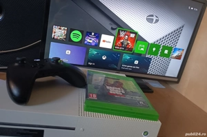 Xbox One S 1TB Alb + Controller original + GTA 5   Stare FOARTE BUNĂ   - imagine 5