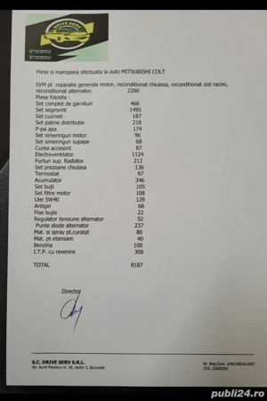 Mitsubishi Colt 2008 160.000km 1.1 benzina 75cp  - imagine 9