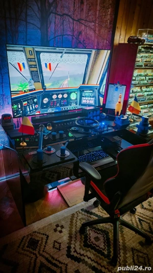 Simulator de locomotivă   unic, realist, construit la scară 1:1 - imagine 2