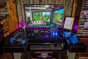 Simulator de locomotivă   unic, realist, construit la scară 1:1