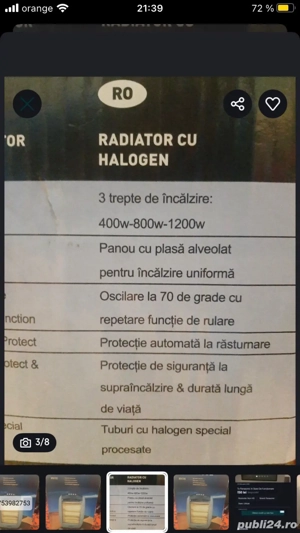 Radiator Cu Halogen Nou - imagine 3