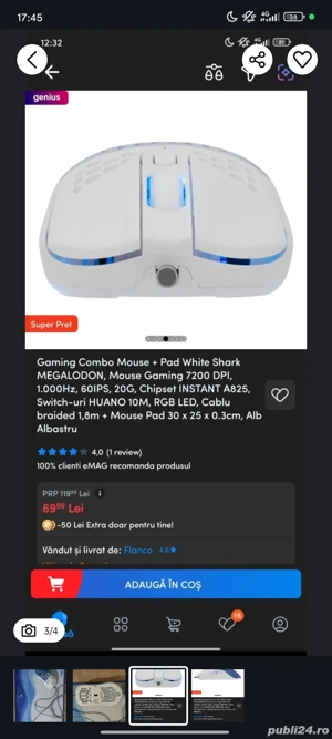 Mouse White Shark - imagine 2