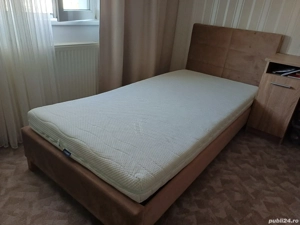 Vand pat tapițat +saltea Dormeo 90  200cm