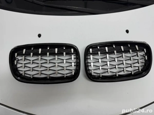 Grile Nari Diamond Style pentru BMW X5 E70 X6 E71 Negru Lucios