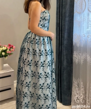 Rochie Elegantă din Tul Brodat, Model Unicat