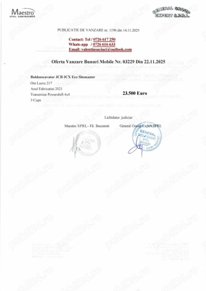 JCB 3CX Eco Sitemaster (Transport Testare) - imagine 2