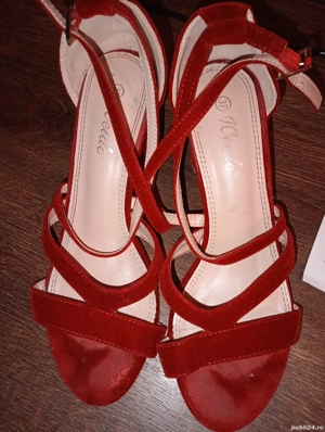 sandale elegante cu toc  - imagine 5