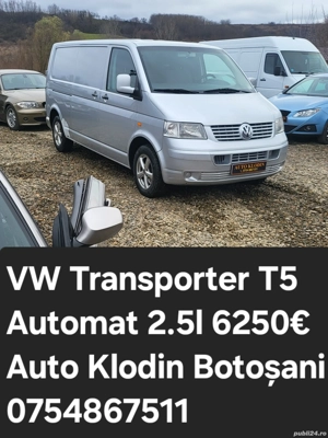 VW Transporter T5 Automat 2.5l 6250  - imagine 4