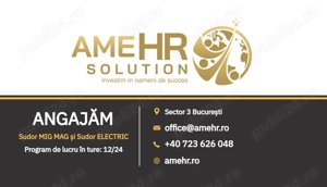 Angajăm Sudor MIG-MAG & Sudor Electric 