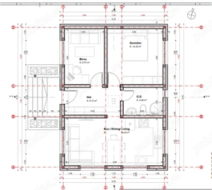 Kit casa lemn 62 mp - imagine 2