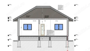 Kit casa lemn 62 mp - imagine 4