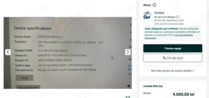 Workstation calculator i9-11900, hackintosh macos, gaming, design. - imagine 2
