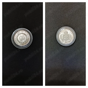 Moneda argint 200 Reis, BRAZILIA, 1860