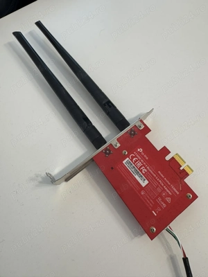 Placa de retea wireless TP-Link Archer TX3000E WiFi 6 Bluetooth antena externa - imagine 5