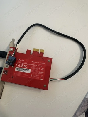 Placa de retea wireless TP-Link Archer TX3000E WiFi 6 Bluetooth antena externa - imagine 2