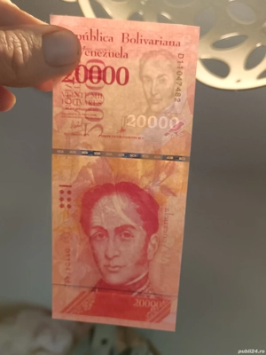 bancnote, Bolivares  - imagine 3