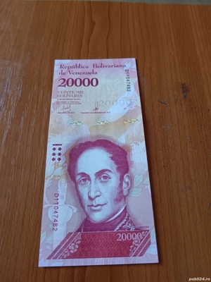 bancnote, Bolivares  - imagine 5