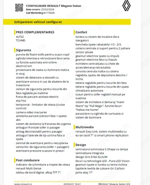 Renault Megane TCe GPF Intens, primul proprietar, stare perfecta