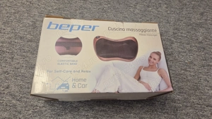 Aparat de masaj Beper 40.501, 20W, 4 role, Vibratii, Maro - imagine 3