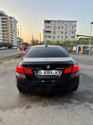 BMW F10 520d Pachet M, Navigatie, Lumini Ambientale, km reali, incalzire scaune, piele, faruri led - imagine 4
