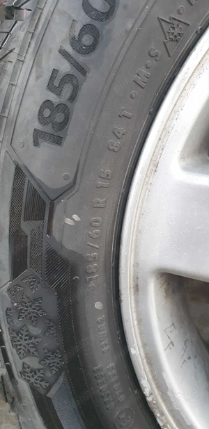 Anvelope iarna Barum  Polaris 5 185/60/15 cu jante  plus roata rezerva Bridgestone Tracompa 2 - imagine 4