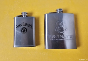 Set patru recipiente inox de buzunar, pentru whisky - imagine 5