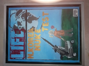 Tablou N.Koreea Nuke Test 50 40cm