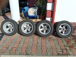 Jante Dezent R15 echipate cu anvelope de vară BRIDGESTONE ECOPIA 195 65R15  - imagine 4