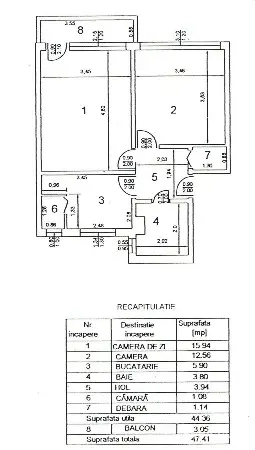 apartament 2 camere Eroii Revoluției  - imagine 6