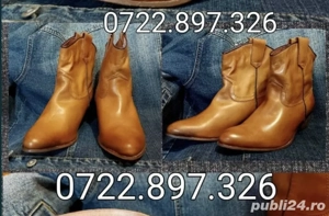 Ciocate, botine, cizmulițe nr 42 din piele naturală de muflon - imagine 3