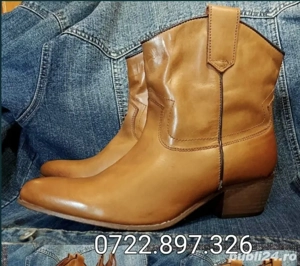 Ciocate, botine, cizmulițe nr 42 din piele naturală de muflon - imagine 2