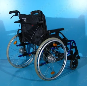 Scaun cu rotile din aluminiu Breezy -  sezut 56 cm - imagine 5