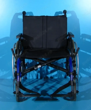 Scaun cu rotile din aluminiu Breezy -  sezut 56 cm - imagine 2