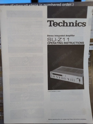 TECHNICS SU-Z11 manual de utilizare,carte tehnica,schema electrica - imagine 3