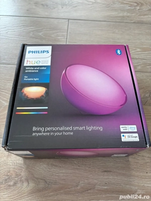 Lampa portabila Philips HUE GO, Bluetooth wireless 6W