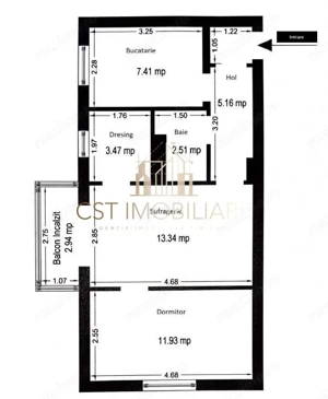 Apartament 2 camere Zona Dacia - imagine 2