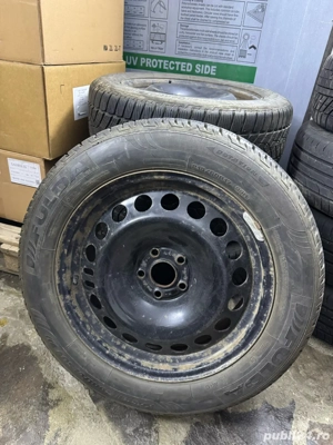 Cauciucuri iarna M+S Fulda 215/60R17 + jante de tabla - imagine 3