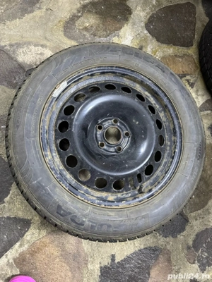 Cauciucuri iarna M+S Fulda 215/60R17 + jante de tabla - imagine 5