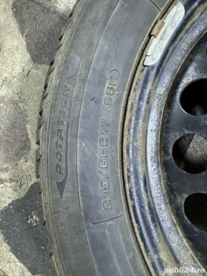 Cauciucuri iarna M+S Fulda 215/60R17 + jante de tabla - imagine 4