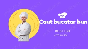 Angajam bucatar Busteni ( cu cazare)