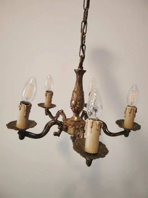 Candelabru deosebit din bronz masiv in stilul francez Louis ,piesa cu o lucrătură de o foarte mare f
