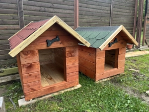 Cuști căței cu pereții dubli din lambriu 